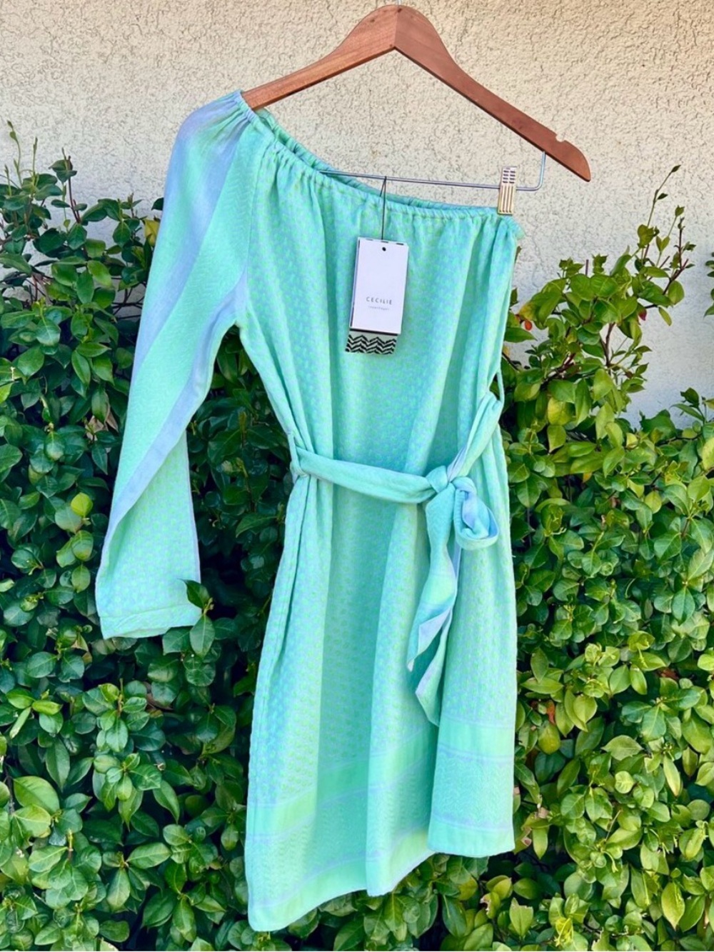 Cecilie Copenhagen Michelle
Dress Green Blue One Shoulder
Mini XS fits S / M NWT